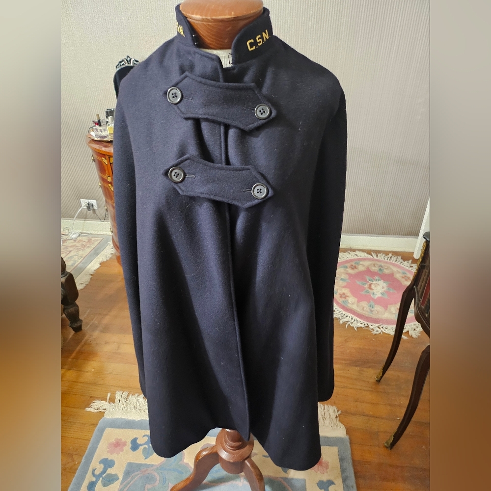 Women's Vintage Navy Blue Nurses Wool Cape. Heavy And In Mint Condition